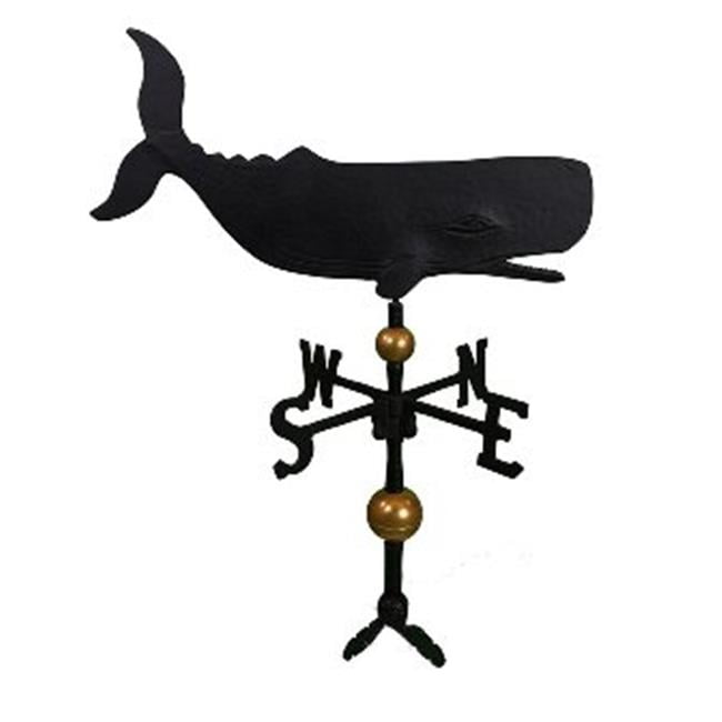 Montague Metal Products 32-Inch Weathervane with Satin Black Retriever Ornament 