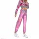 thumbnail image 4 of Pantalones casuales brillantes y holográficos de moda para mujer, 4 of 5