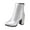 Silver, variant on Womens Carnival Shoes Sparkly High Heel Ankle Boots Heel Dress Party Evening Wear Glitter Shiny Shoes