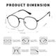 thumbnail image 3 of Gafas Pro Acme Classic con montura metálica redonda, unisex, color negro, 3 of 8