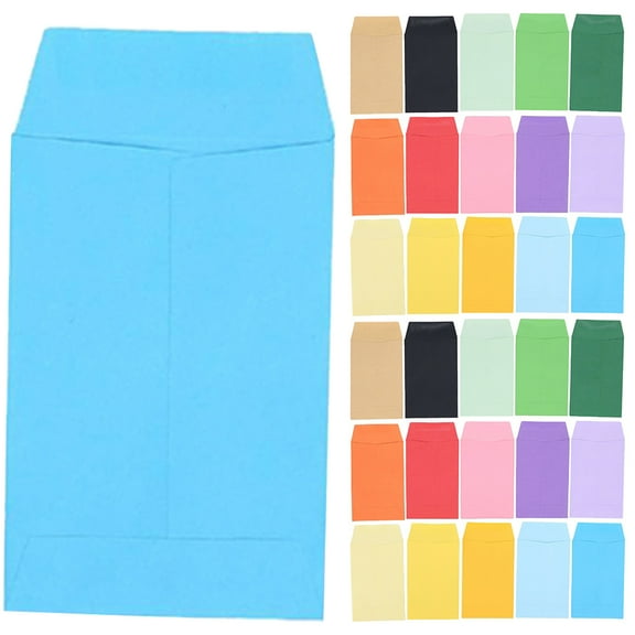 HOKARUA 80pcs Small Cash Envelopes Money Storage Envelopes Budget Envelopes Colorful Small Paper Envelopes