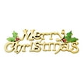 thumbnail image 2 of PRETXORVE Christmas Decorations, Christmas Ornaments, Christmas Tree Letter Board Hanging Plastic Electroplated Gold Leaves English Christmas Decorations Hanging ornaments, 2 of 2