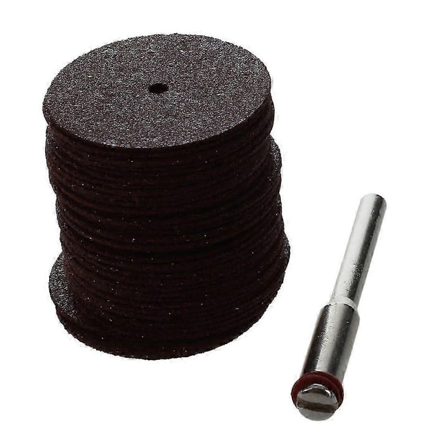 Juego de 36 discos de corte y muelas abrasivas redondos de 25 x 6 mm, color marrón, para Dremel KL 1