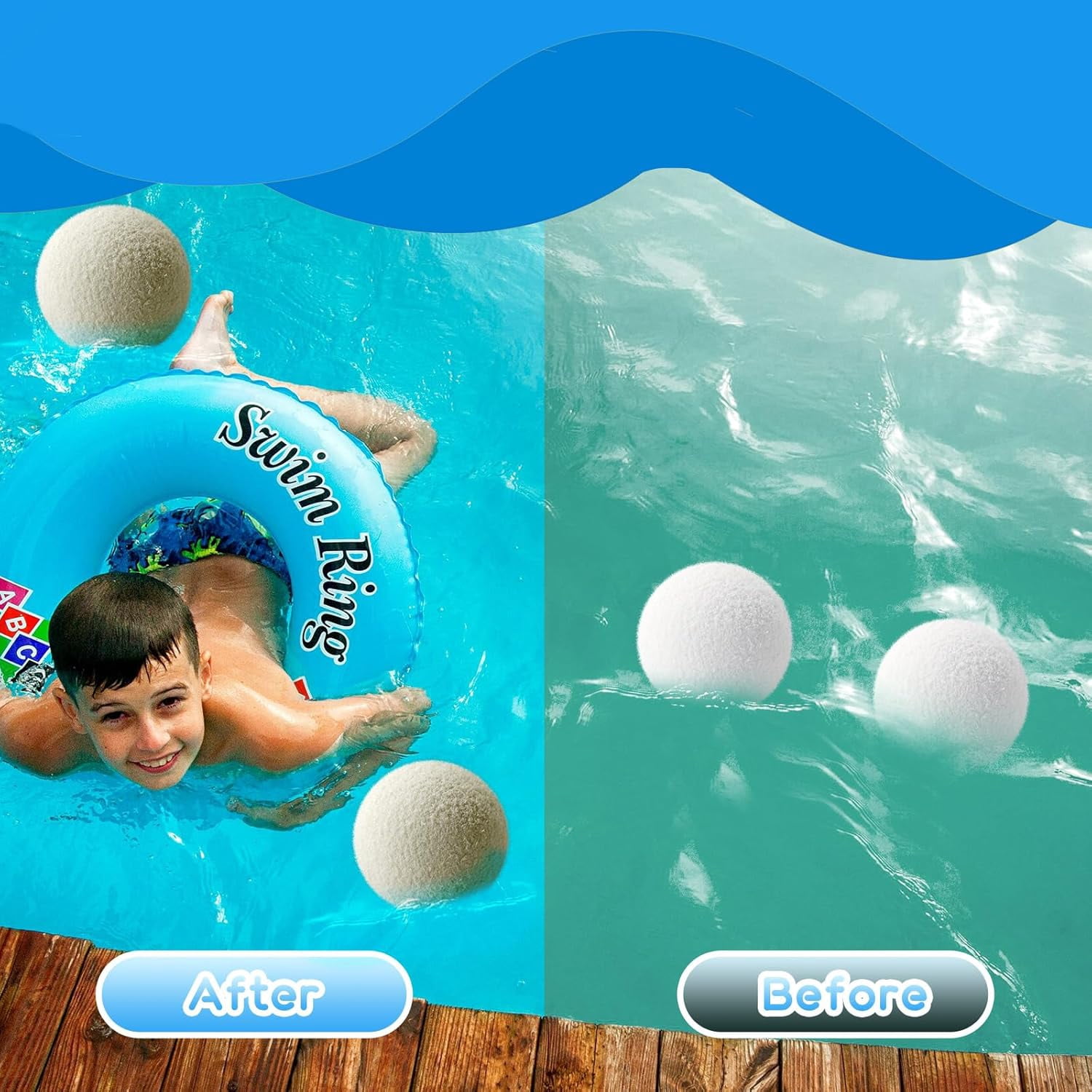 6 Pack Hot Tub Scum Absorber,Reusable Pool Scum Absorber for Spa Hot Tub, Washable Scum Absorber Prolongs Filter Life