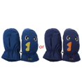 thumbnail image 1 of Lindos guantes de esquí para niños, de invierno, acolchados, térmicos, de algodón, impermeables, color azul marino, 1 of 5