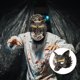 thumbnail image 3 of KAKOWELY Máscara de lobo realista de Halloween para adultos, máscara de media cara para mascarada de animal para fiesta de cosplay, máscara de disfraz de lobo aterrador para hombres y mujeres, 3 of 5
