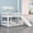 White, variant on Harper & Bright Designs Twin over Twin Low Bunk Bed with Slide, Multifunctional Wooden Floor Bunk Bed Frame with Small Door for Boys Girls, White