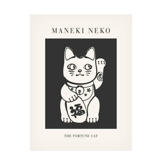 Trademark Fine Art Beth Cai Manekineko Canvas Wall Art