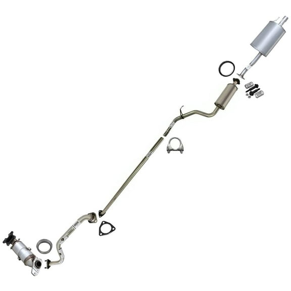 EPA Approved-Stainless Steel Direct Fit Exhaust System Kit compatible with Honda Civic 2012-2015 1.8L CNG