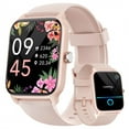 thumbnail image 1 of Fitpolo Montres Intelligentes pour Femmes Android et iPhone, Alexa Intégré [Écran HD 1,8 Pouces] Montre de Mise en Forme Étanche IP68 avec Appel Bluetooth (Répondre/faire), Moniteur de Fréquence Cardiaque/sommeil/SpO2,, 1 of 7