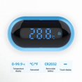 thumbnail image 2 of Aquarium Thermometer, Wireless Digital Aquarium Thermometer Fish Tank Thermometer ±0.18°F High Precision LED HD Display Aquarium Thermometer for Fish Axolotl Turtle Aquatic Pet Plants, 2 of 10