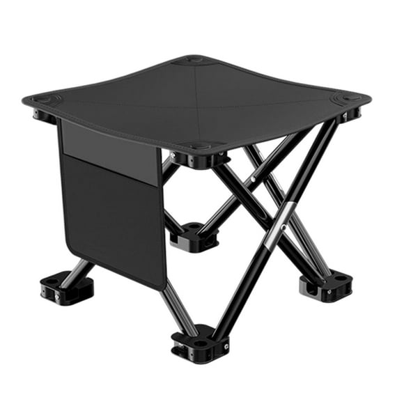 Taburete plegable portátil, silla de camping de 13", capacidad de 360 libras, apertura/cierre de 1 segundo, asiento de tela transpirable liviano de 1.5 libras, marco de aluminio de 4 patas, bolsa de