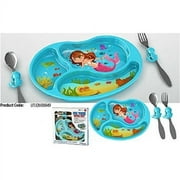 KID FUN KidsFunwares Me Time Meal Set, Mermaid, BPA Free