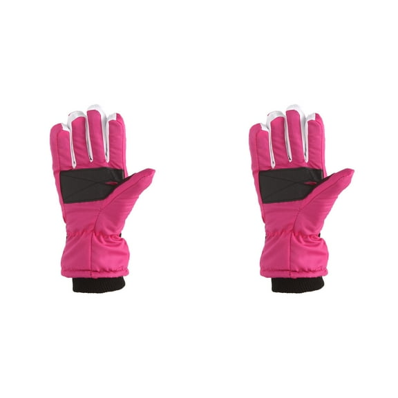 2 Pack,Winter Outdoor Boys Snow Skating Snowboarding Windproof Warm Ski Gloves Suit For 7-12 Years Old Kids Knit Gloves 12 Water Proof Gloves Kid Gloves Warm Little Kid Snow Gloves Gloves