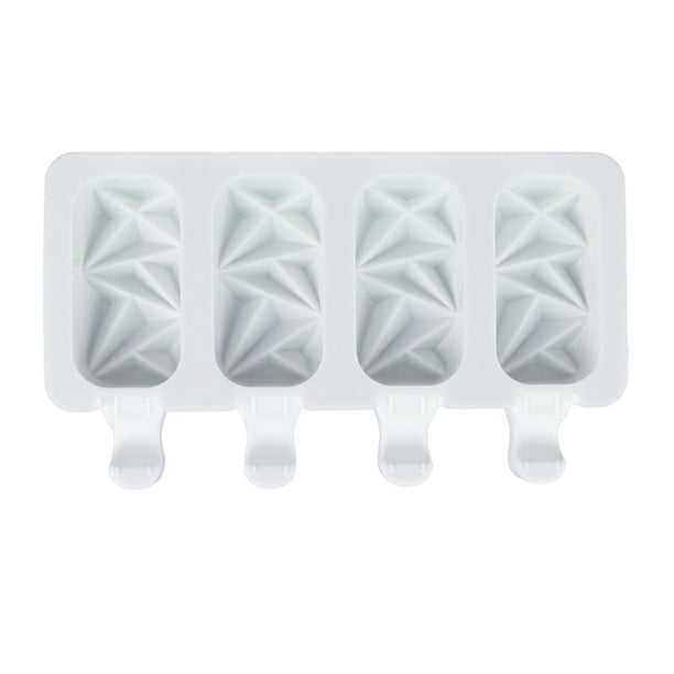 Molde de silicona para caramelos de chocolate y helado casero DIY 4 con 20 palitos de madera Wmkox8yii FHAKJF2882