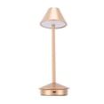 thumbnail image 2 of Cordless Table Lamp Modern Style Iron Art 3 Color Stepless Dimming Portable LED Desk Lamp with Touch Control Rose Gold, 2 of 22