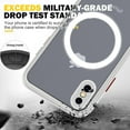 thumbnail image 4 of Magnetic case for iPhone X and iPhone Xs Compatible with MagSafe, Translucent Matte Protection Cover with Soft Edge, Hard PC Back and TPU Hybrid Anti Yellow slim fit shell, 5.8 inch White, 4 of 10