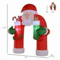thumbnail image 4 of CZBZ 10.8FT Christmas Inflatables Outdoor Decorations Giant Santa Claus, Blow Up Yard Decorations with Built-in LED Lights for Holiday Party Front Yard Lawn Garden Decor, 4 of 7