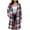 Pink, variant on Women's Plaid Shacket Jacket Trendy Fall Casual Lapel Long Sleeve Button Down Shirt Coat Winter Clothing with Pockets (L, Army Green)