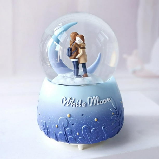 AMERTEER Snow Globe for Kids Unicorn Snow Globes with Musics Led