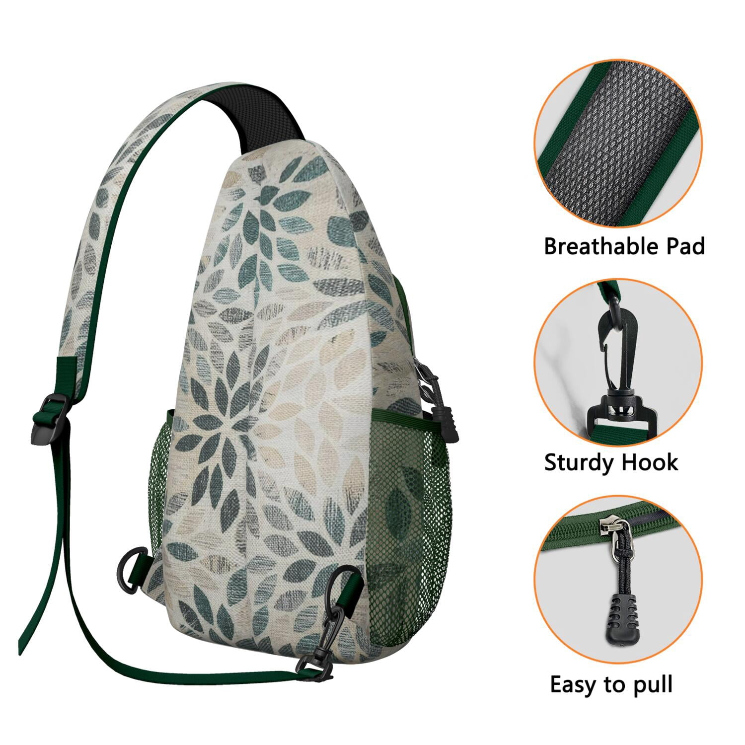 Nordic Style Crossbody Sling Bag Minimalist Shoulder Backpack for Commuters Durable & Travel-Ready