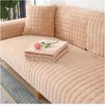 thumbnail image 1 of Machine Washable Couch Cover, Soft & Thick Sectional Couch Covers, Non-Slip Sofa Cover, Couch Cushion Covers For 3 Cushion Couch, Plush Sofa Slipcover Furniture Protector For Dogs(Beige,43.3*43.3in), 1 of 1