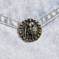 thumbnail image 6 of Fashion Templar Knight Cross Brooch Stainless Steel Round Lapel Pin Badge Handcrafted Lapel Pin Badge Brooch for Men Women, 6 of 7