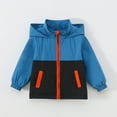 thumbnail image 2 of Gubotare Toddler Windbreaker Jacket Toddler Boys Windbreaker Jackets Kids Waterproof Rain Wear Raincoats Baby Girls Trendy Coat Clothes Outerwear Jacket Size 2T 3T (Blue,2-3 Years), 2 of 9