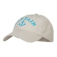 thumbnail image 2 of Captain Anchor Logo Embroidered Pet Spun Cap - Stone OSFM, 2 of 5