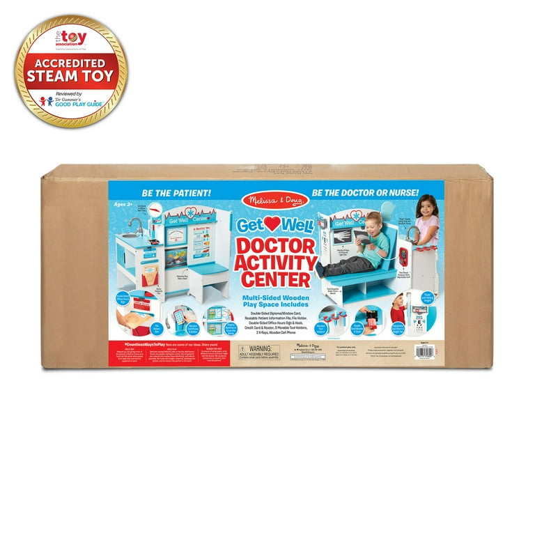 Free Shipping! Melissa & Doug Wooden Get Well Activity Center with