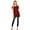 Burgundy, variant on NYL Apparel Womens Short Sleeve Scoop Neck Flowy Tunic Top - Made in USA, Small