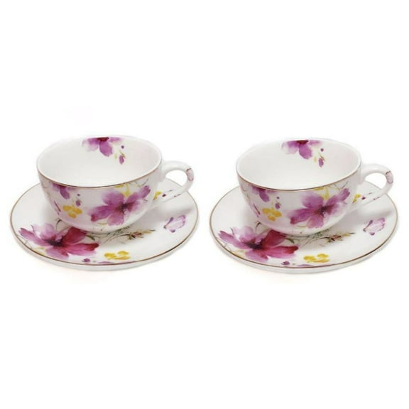 Flower Cup and Saucer Sets