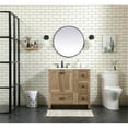 thumbnail image 6 of 36 inch single bathroom vanity in natural oak, 6 of 8