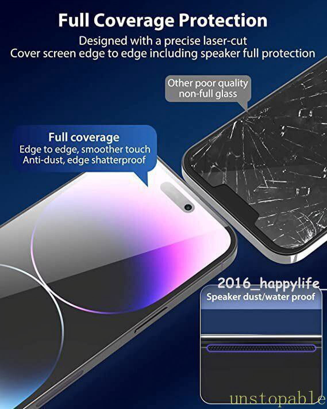 Aazon.co: BAZO Copatible With IPhone 15 Pro Ax Privacy Screen Protector, [Durability] [Anti - View #5