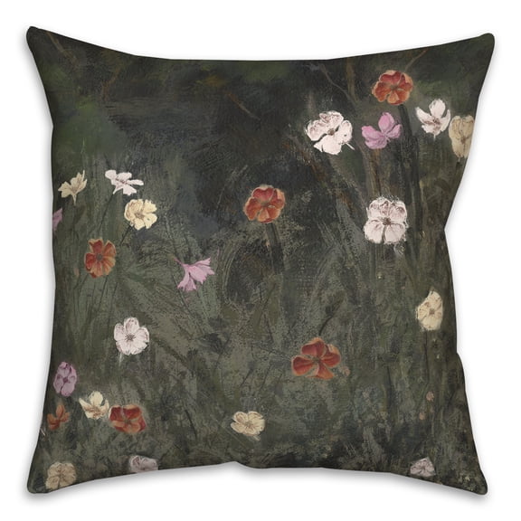 Creative Products Moody Floral Field 18 x 18 Indoor / Outdoor Pillow