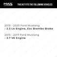 thumbnail image 2 of MAX Advanced Brakes - Rear Brake Kit For 2015-2023 Ford Mustang| Carbon Ceramic Brake Pad and Rotor Kit| Daily Driving Geomet Coated Brake Rotors, 2 of 9
