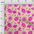 thumbnail image 2 of oneOone Viscose Chiffon Beige Fabric Halloween Quilting Supplies Print Sewing Fabric By The Yard 42 Inch Wide, 2 of 4