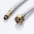 thumbnail image 2 of 2 Pieces Of 60cm Stainless Steel Pipe Basin Faucet Water Inlet Pointed Pipe A, 2 of 5
