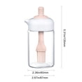 thumbnail image 3 of Oil Control Two In One Brush Oil Bottle Barbecue Brush Household Multifunctional Dip Integrated Glass Oil Pot Glass Flask Bottles with Caps Small Glass Bottles with Lids Small Clear Containers with, 3 of 5