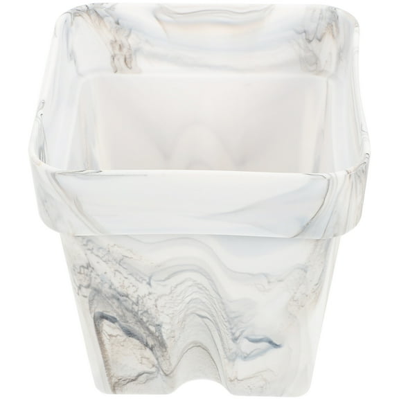 IBASETOY Planter Flower Pot with Drainage Holes Silicone Planter Pot White 1Pack