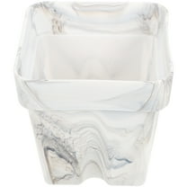 IBASETOY Planter Flower Pot with Drainage Holes Silicone Planter Pot White 1Pack