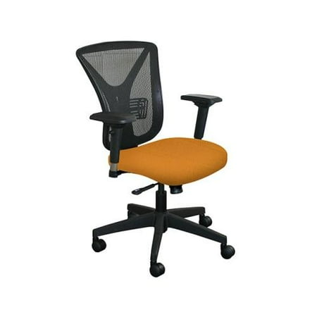 Marvel Executive Mesh Chair with Orange Fabric and Black Base MVLWMCEXFBF6551