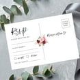thumbnail image 2 of Koyal Wholesale 56-Pk RSVP Postcards for Wedding Pink and Burgundy Floral Cardstock Response Reply Cards, "4 x 6", 2 of 5