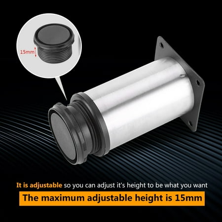 Walfront Stainless Steel Adjustable Home Kitchen Cabinets Table