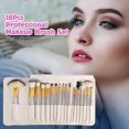 thumbnail image 4 of 18 Pcs Makeup Brush Set With Different Function, Professional Kabuki Synthetic Wood Handle Cosmetic Brushes With Case, 4 of 5