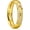 Gold-White Zirconia, variant on Men's Titanium Gold Wedding Band - 5mm Polished Band with Step Edges and Cross Design Featuring White Zirconia Insets Comfort Fit, Size 7