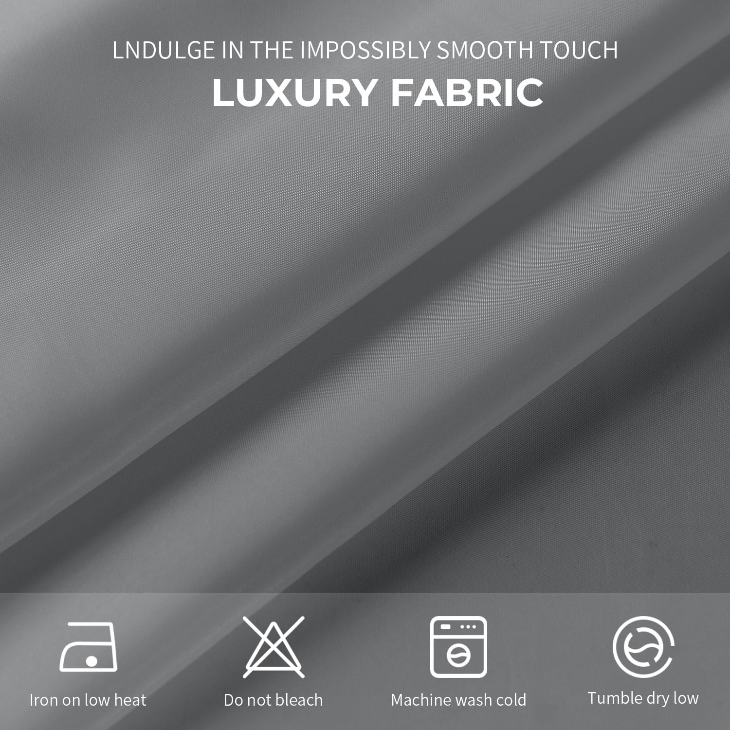 Yiannan Fabric Extra Long Water-Repellent Shower Curtain,Mold Resistant & Machine Washable Shower Curtain liner,72x84 Inches,Gray