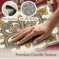 thumbnail image 6 of ODIKA 3'x5' Washable Accent Rug Pet Friendly, Non-Shedding Mat Bathroom Symmetrical Way Interlocking Ochre Slate Stairs Hallway for Bedside, Bedroom, 6 of 7