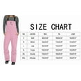 thumbnail image 2 of MELDVDIB Womens Overalls Waterproof Windproof Insulated Ski Suit One-Piece Ski Pants Jumpsuit Suspender Pants Ski Pants with Pockets, 2 of 9