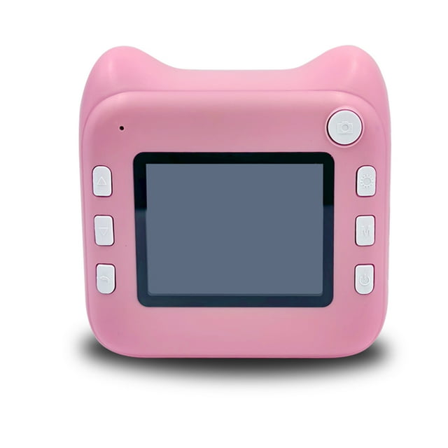 Cámaina de la empresa Instantánea para Niños 2400W Cámara Digital de Alta Clara Con 2.4ips Cartoon Cartoon Inkless Termal Impresora Con Doble Lente para Niñas